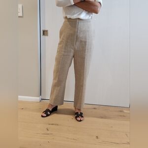 Céline Natural Linen Pants
